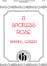 A Spotless Rose SATB choral sheet music cover